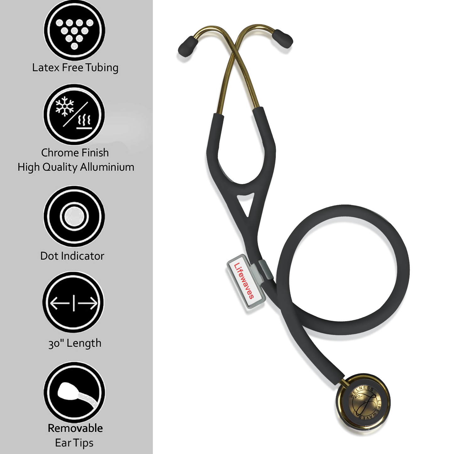 Lifewave Wellness Classico III - Premium Dual-Head Stethoscope